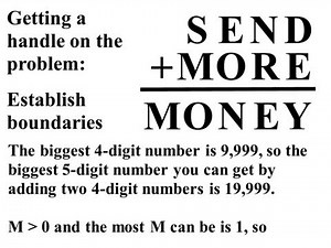 Alphametic -- Send More Money