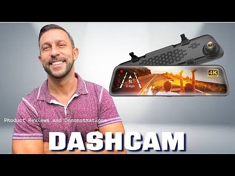 WOLFBOX G840S 12" 4K Mirror Dash Cam Backup Camera, 2160P Full HD Smart Rearview