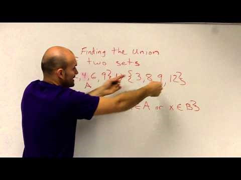 Find the union of two sets