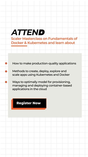 Understand the concepts of containerisation and how Kubernetes and Docker help with production-quality applications. | SCALER