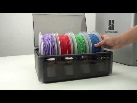 Bambu Lab Connect multiple AMS units with AMS Hub up to 16 Color Printing