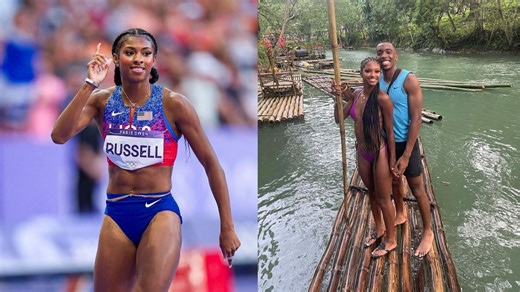 “He means the world to me” - Newly crowned Olympic champion Masai Russell pens sweet note for boyfriend Robbie Springfield after Paris Olympics win