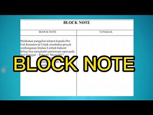 BLOCK NOTE