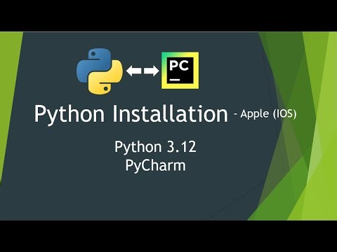 Python 3.12 & PyCharm Installation for Apple IOS || PyCharm & Interpreter Download steps