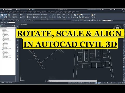 How to Rotate, Scale and Align a Drawing in AutoCAD Civil 3D