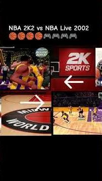 NBA 2K2 VS NBA LIVE 2002 #nba2k2 #nbalive2002 #2ksports #easports #basketball #retrogaming