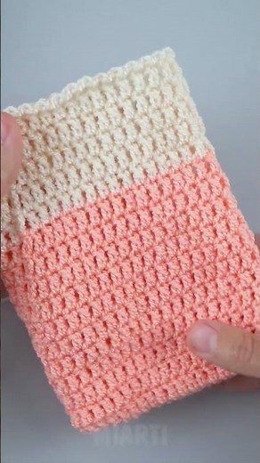 How to crochet a mini drawstring bag quickly and easily! Miarti🧶