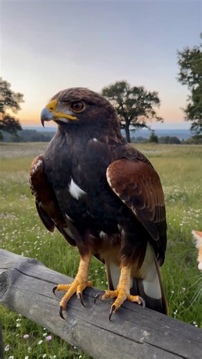 Mighty hawk protecting a kitten 😻 | Tails Of Triumph Cat Facts