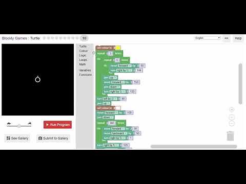Blockly Games - Turtle - Level 9