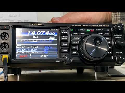 How-To setup your Yaesu FT-991A for the FT8 data mode and WSJT-X