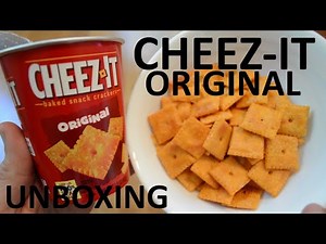 Unboxing Cheez-It Original Baked Snack Crackers Cup