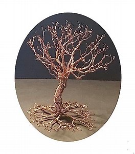 Beautiful Copper Wire Tree Sculpture