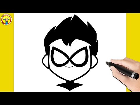 How to Draw Robin - Step by Step | Teen Titans Go | Easy Drawing Tutorial
