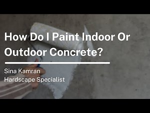 How to Paint Indoor or Outdoor Concrete