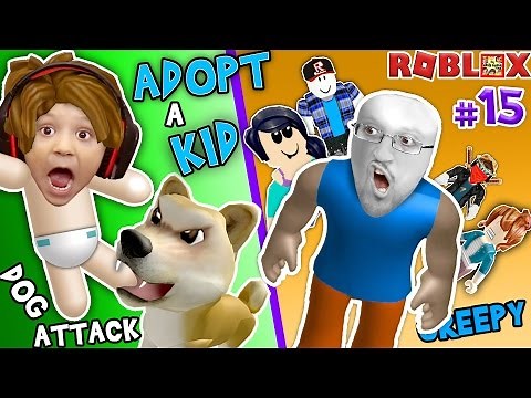 ROBLOX ADOPT & RAISE A CUTE KID! Dog Attacks Baby! (FGTEEV Part 15 Whos Your Daddy Style Roleplay)