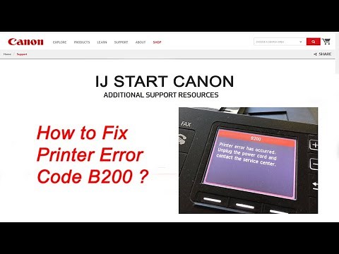 How To Fix Canon Printer B200 Error Code? | #printer #canon