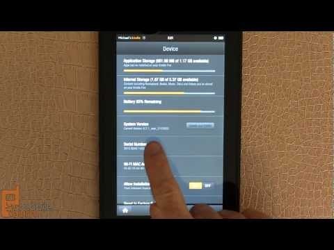 Amazon Kindle Fire 6.2.1 software update demo