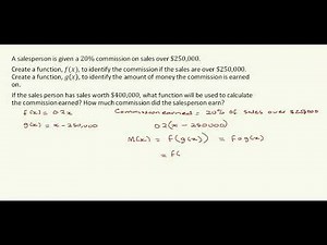 Word Problems Leading to Composition of Functions