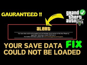 GTA 5 your save data could not be downloaded FIX