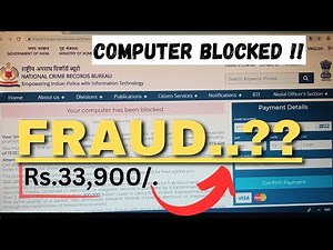 "Your computer has been blocked" Scam ‪@dreamsking‬