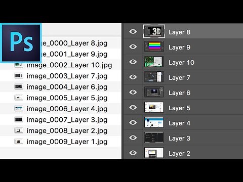Photoshop Tutorial: Quickly Export Layers into Images