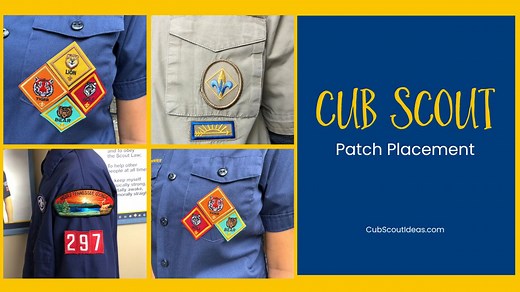 Cub Scout Patch & Badge Placement Guide for New Program 2025