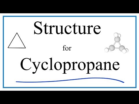 Structural Formula for Cyclopropane (and molecular formula)
