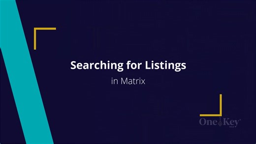 Searching for Listings by Criteria in Matrix
