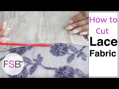 Cutting Out Lace Fabric
