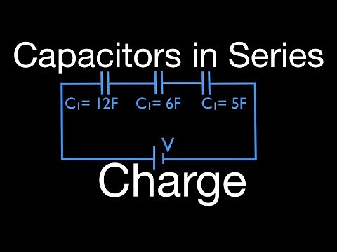 Capacitors (7 of 11) in Series, Calculating the Charge Stored