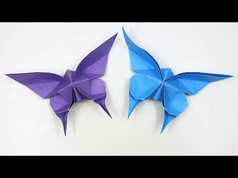 How to make Cute Origami Butterfly - Easy Paper Butterfly Origami
