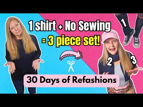1 Shirt = 3 New Pieces! | Easy No Sew DIY Clothing Hacks