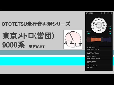 東京メトロ(営団) 9000系 (4次車) 走行音 再現 (東芝2レベルIGBT-VVVF)【OTOTETSU走行音再現シリーズ】