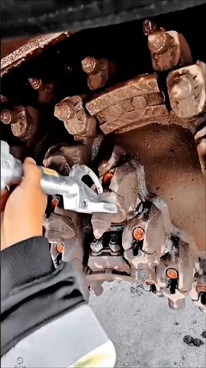 Bolt Removal Work Tool Using Pneumatic Impact Wrench Tool #worktool