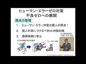 ヒューマン・エラーゼロ対策 不良ゼロへの展開