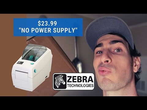 No Power Supply "23.99" eBay Zebra LP2824 Almost Too Cheap Thermal Printer, Will it Work? 🤞