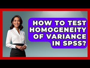 How To Test Homogeneity Of Variance In SPSS? - The Friendly Statistician