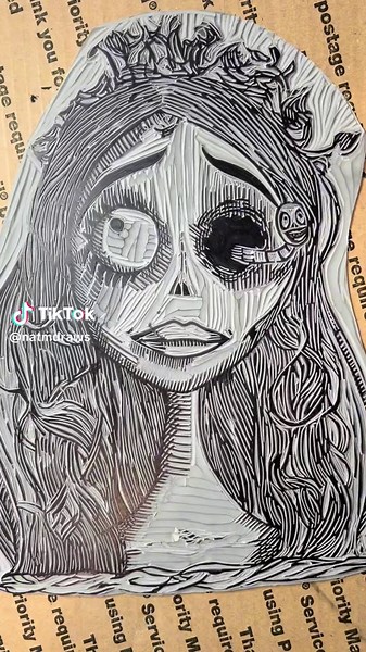 Emily the Corpse Bride 👻✨ #corpsebride #art