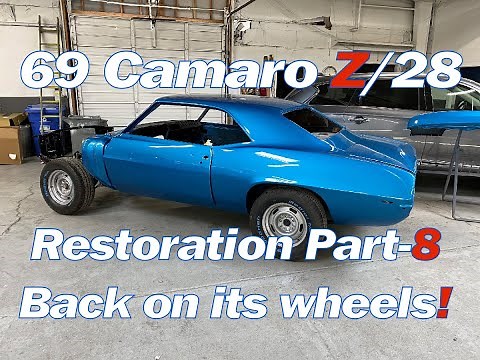 69 Camaro Z/28 in Le Mans Blue Full Restoration Video Series - Part 8 - Front & Rear Suspension