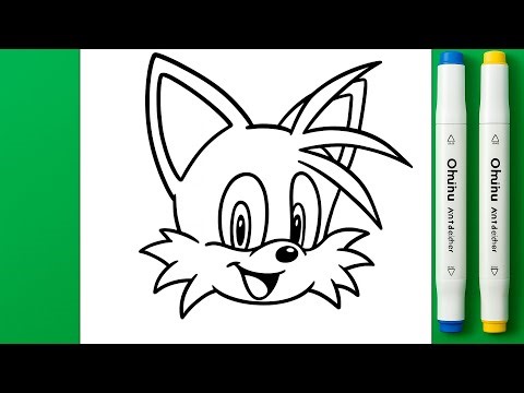 How to Draw Tails from Sonic ✏️🦊 | Easy Step-by-Step Drawing 🎨💛