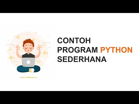 Simple Python Program Example | Python Coding Example | Python Tutorial Indonesia | Adi Setiawan