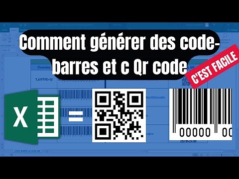 GÉNÉRER LES CODE-BARRES ET QR CODE GRATUITEMENT AVEC EXCEL.