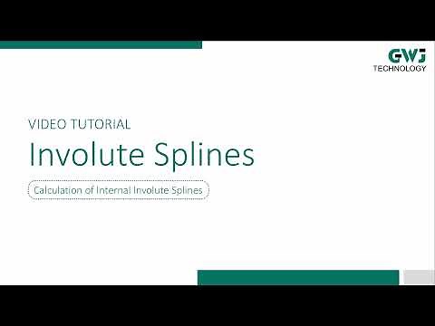 Calculation of Internal Involute Splines