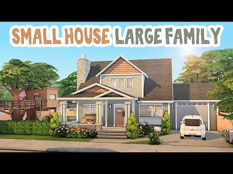 Small House Large Family 🏡 || The Sims 4: Speed Build