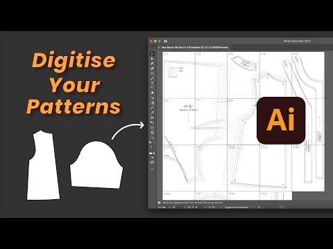 5 Tips For Digitising Sewing Patterns in Adobe Illustrator