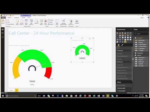 Annik Power BI Custom Visual – Tachometer