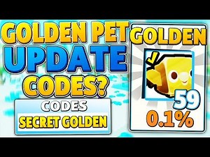 NEW *UPDATE GOLDEN PET* CODES? in PET SIMULATOR 2 (ROBLOX)