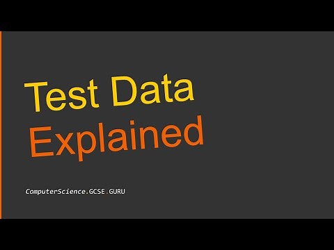 Test Data Explained