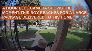 6.6K views · 120 reactions | WATCH: It was a close call for a 5-year-old boy in Illinois after a large package was delivered to his house. A doorbell camera captured a UPS driver saving the day. | FOX61 | Facebook