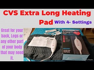 CVS Extra Long Heating Pad with 4 Settings